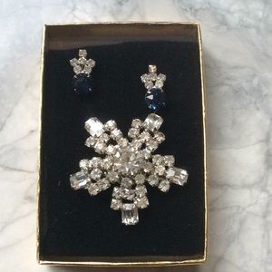 Brooch and earring set